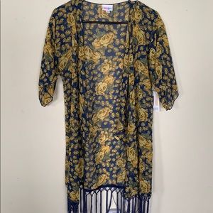 LulaRoe Monroe Kimono Small NWT